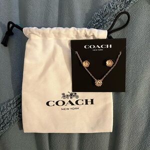 Coach earring/necklace set